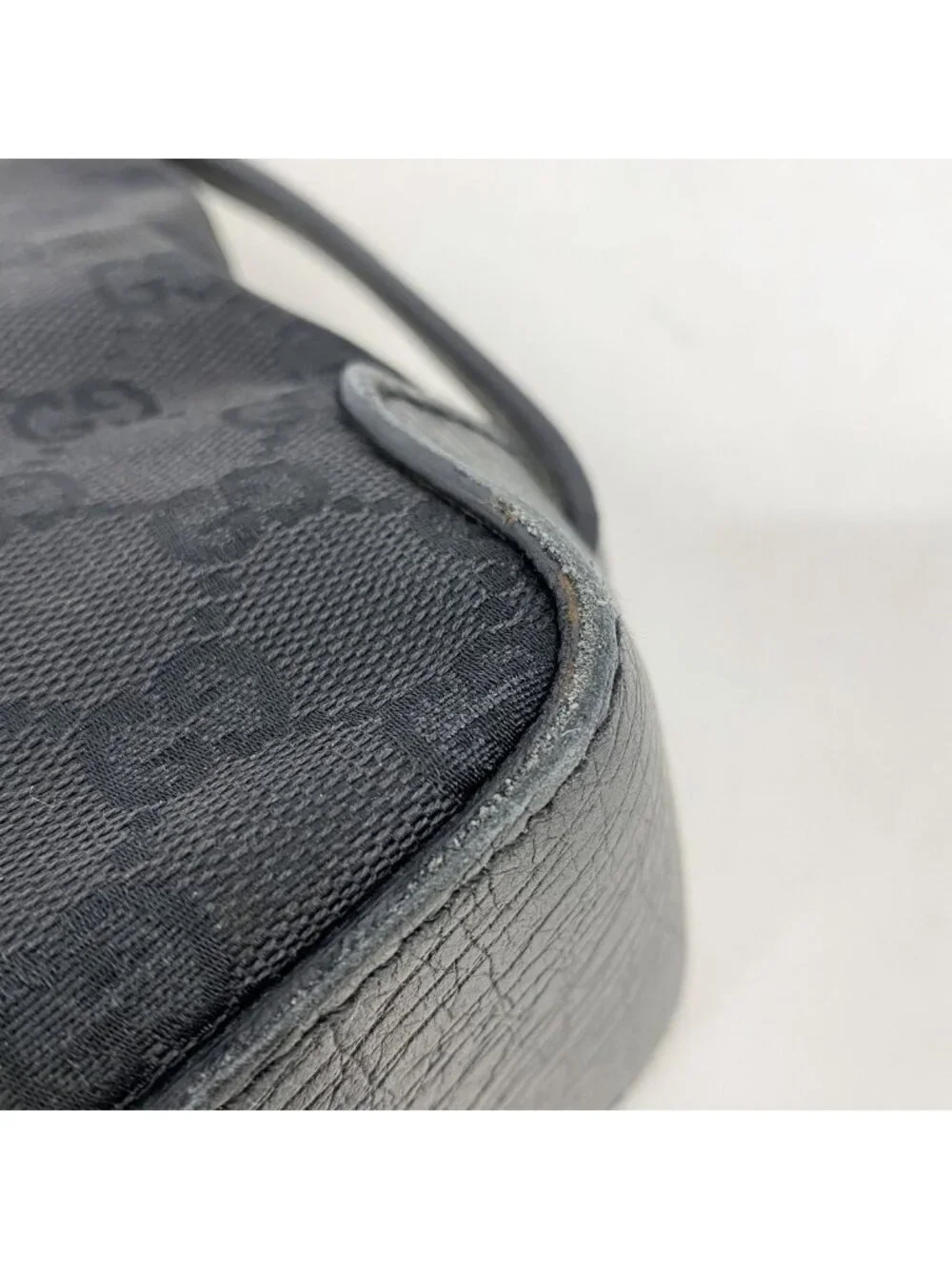 Gucci Tote GG Canvas Black Silver